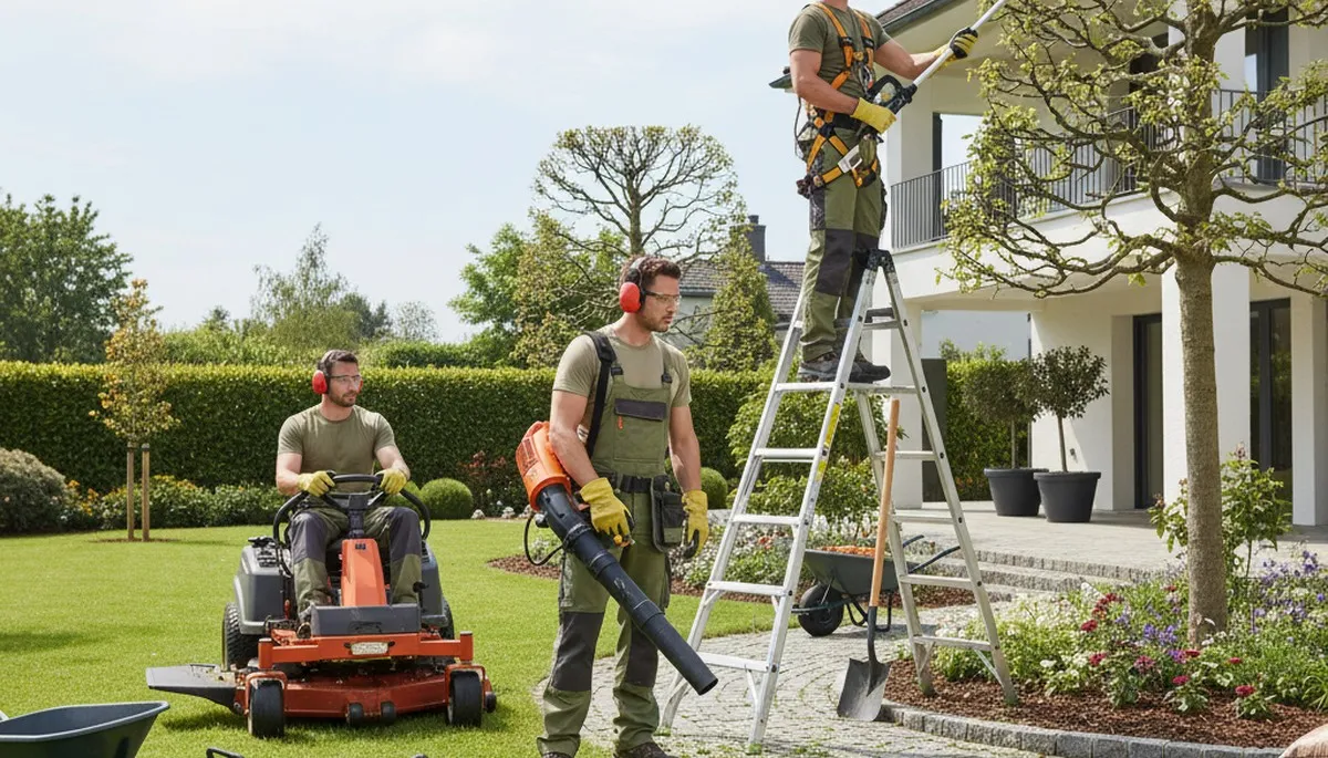 Royal Oak, MI tree service crew providing landscaping and arbor care for local yards