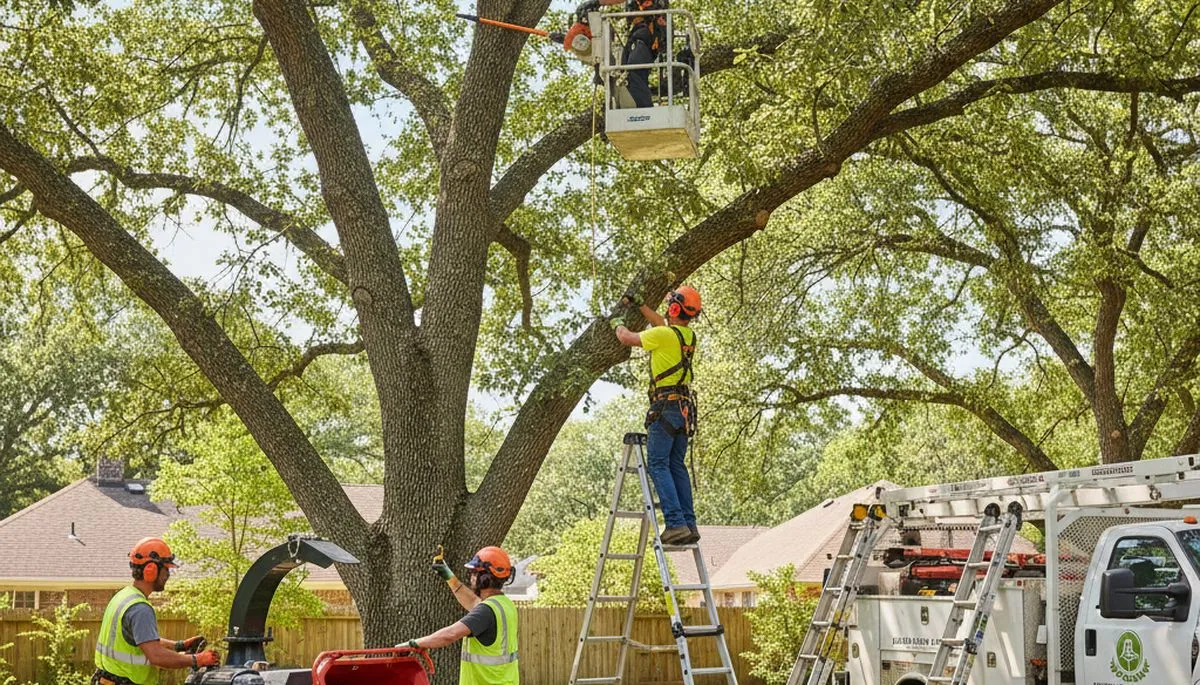 Royal Oak, MI arborist pruning a tree to improve health and reduce hazards
