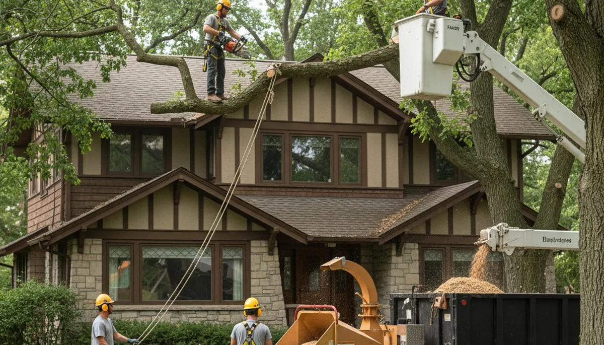 Tree service crew in Royal Oak, MI providing professional tree care and removal services