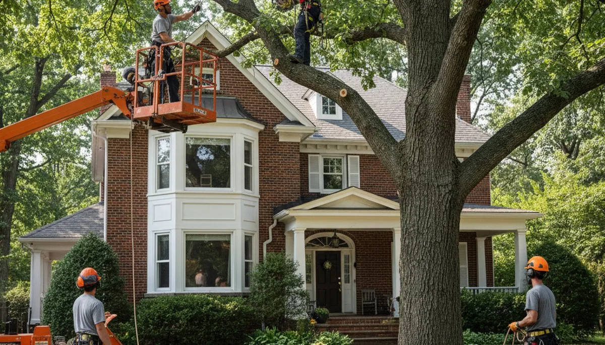 Tree service crew in Royal Oak, MI providing professional tree trimming and removal
