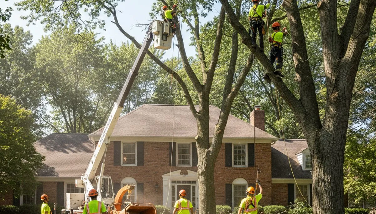 Tree service crew in Royal Oak, MI providing professional tree care and removal services